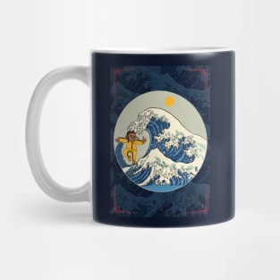 KUNG FU GREAT WAVE OF EUPHORIA BLUE POSTER Mug